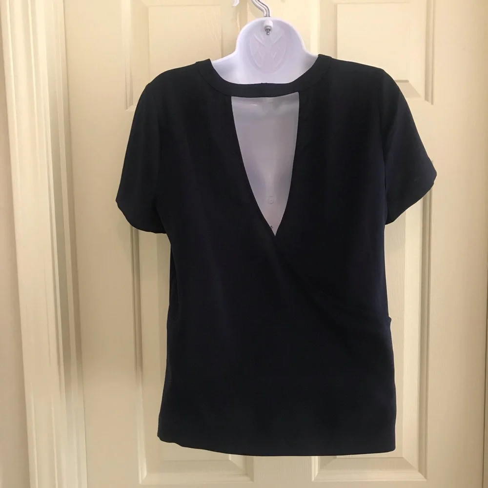 J. Crew Factory Keyhole Open Back Blouse MP_4